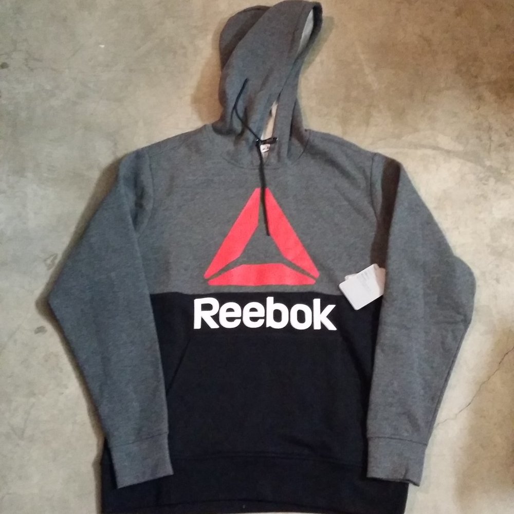 Reebok Fleece Pullover Sweater Hoodie - Picture 1 of 2